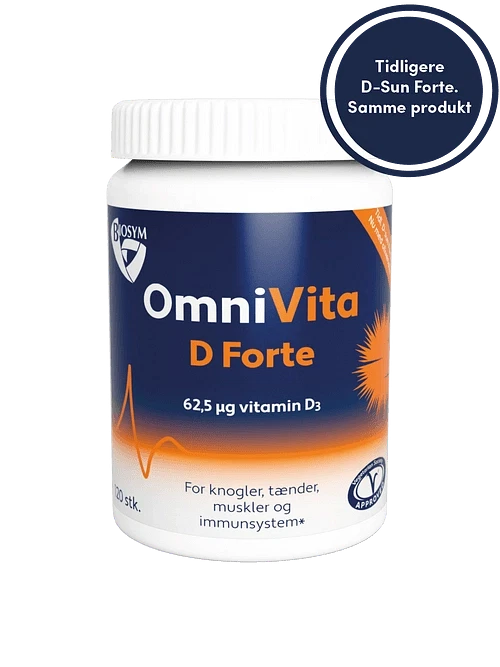 OmniVita D Forte 120 vegetabilske kapsler